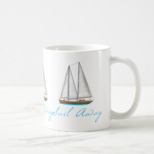 Caneca De Café Vela afastado