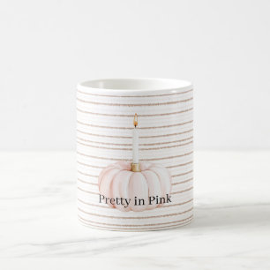 Caneca De Café Vela Bonita em Rosa