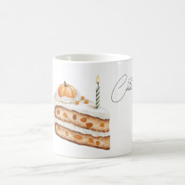 Caneca De Café Vela de Bolo de Abóbora Celebre