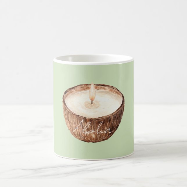 Caneca De Café Vela de Coco Aloha (Centro)