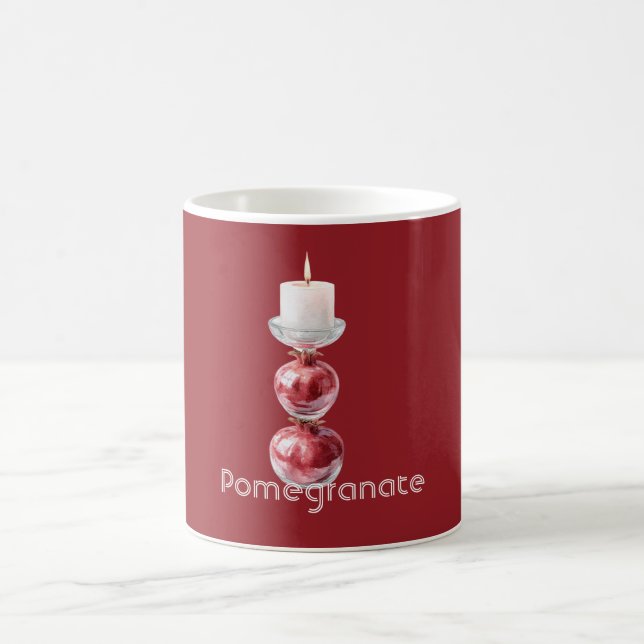 Caneca De Café Vela de Fruta Romã (Centro)