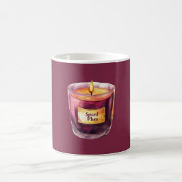 Caneca De Café Vela Dourada Borgonha