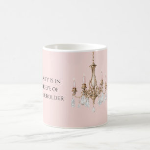 Caneca De Café Velas Rosa para Lustre