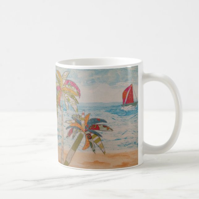 Caneca De Café Velas Vermelhas (Direita)