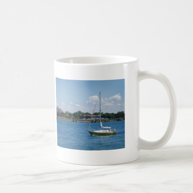 Caneca De Café Veleiro de Huron do porto (Direita)