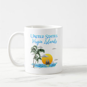 Caneca De Café Velejando Ilhas Virgens Americanas