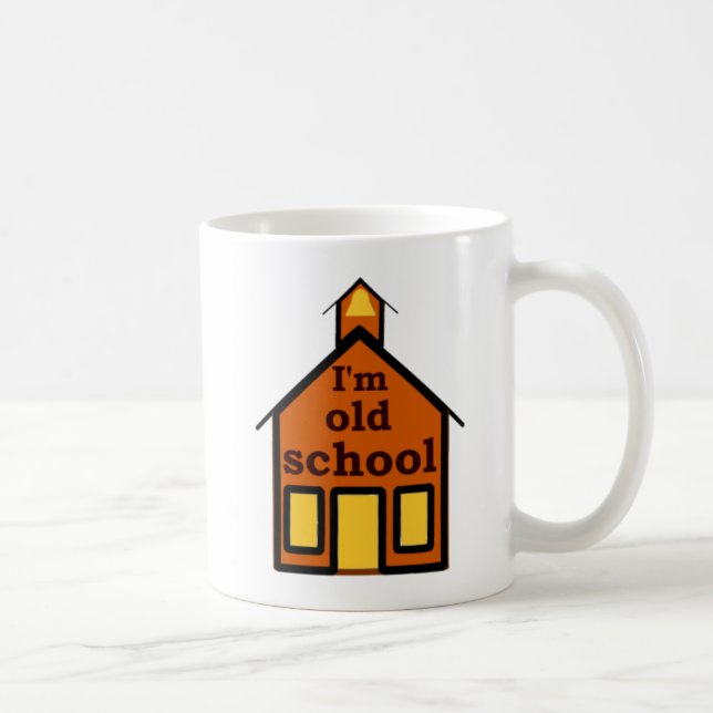Caneca De Café Velha Escola (Direita)