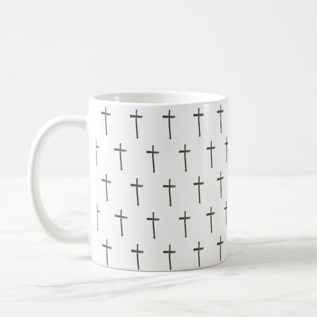 Caneca De Café Velho Cachorro Cruzado (Esquerda)