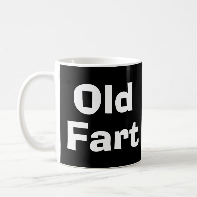Caneca De Café Velho Fart sobre o monte (Esquerda)