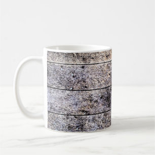 Caneca De Café Velho fundo branco de textura de madeira. Coloraçã