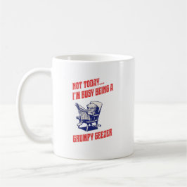 Caneca De Café Velho Resmungão Ocupado