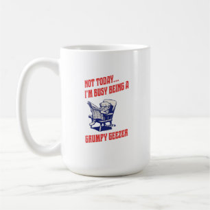 Caneca De Café Velho Resmungão Ocupado