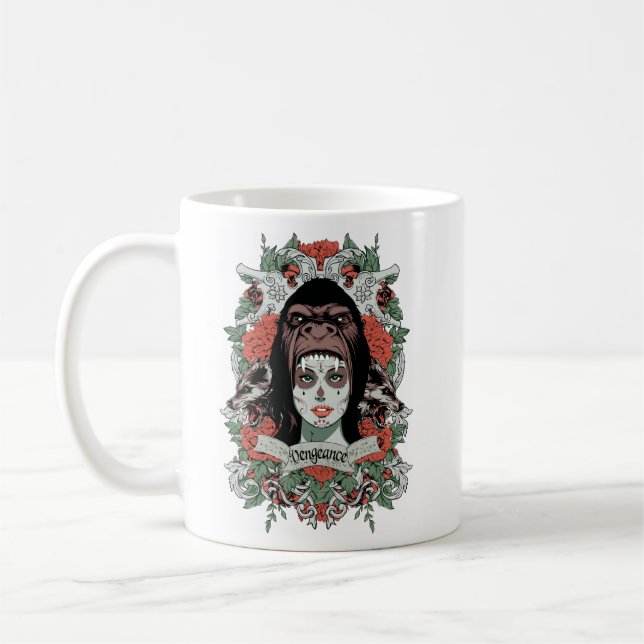 Caneca De Café "Velho Tee do Colégio - Design Retro Acadêmico" (Esquerda)