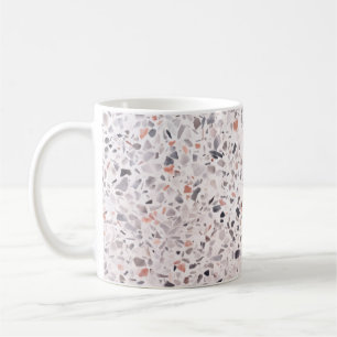 Caneca De Café Velho terrazzo textura, padrão de hamper.