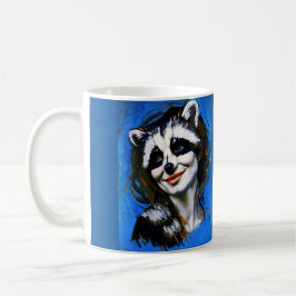 Caneca De Café "Velka Teyani" Whispering Raccoon Trickster
