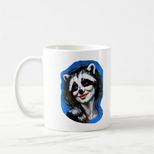 Caneca De Café "Velka Teyani" Whispering Raccoon Trickster
