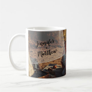Caneca De Café Vellum Overlay Foto personalizada de enrolamento 