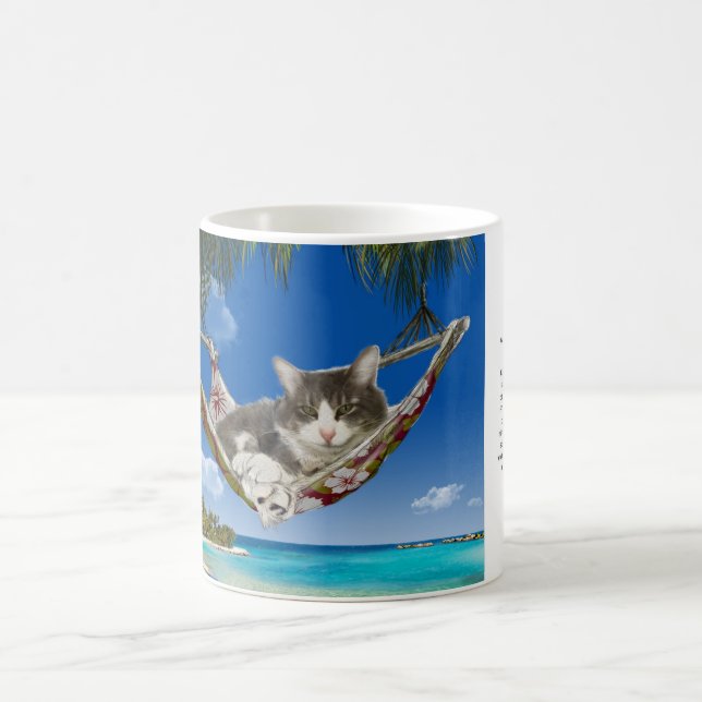Caneca De Café Veludo de algodão no das caraíbas (gato no (Centro)