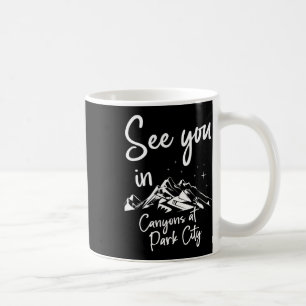 Caneca De Café Vemo-Nos Em Desfiladeiros Em Park City Usa Férias