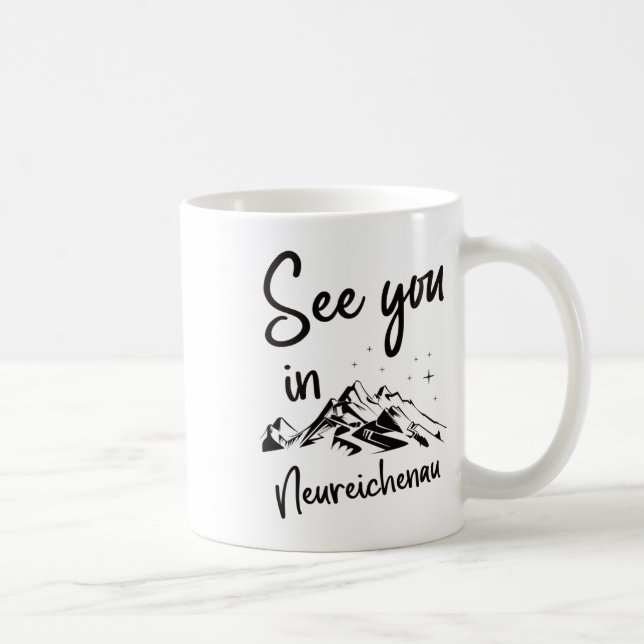 Caneca De Café Vemo-Nos Em Neureichenau, Alemanha, Vacinação (Direita)