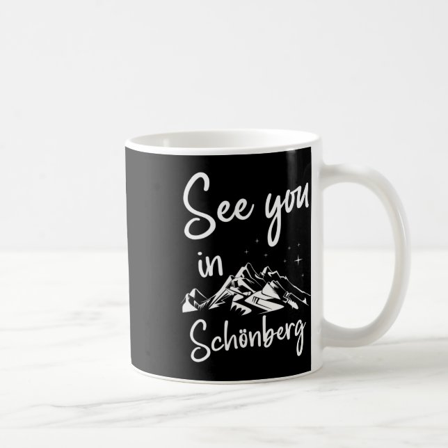 Caneca De Café Vemo-Nos Em Schönberg, Alemanha, Férias Ski (Direita)