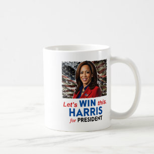Caneca De Café Vence Esta Harris Para Presidente Kamala Harris 20