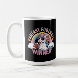 Caneca De Café Vencedor de Futebol Fantástico Unicórnio Engraçado