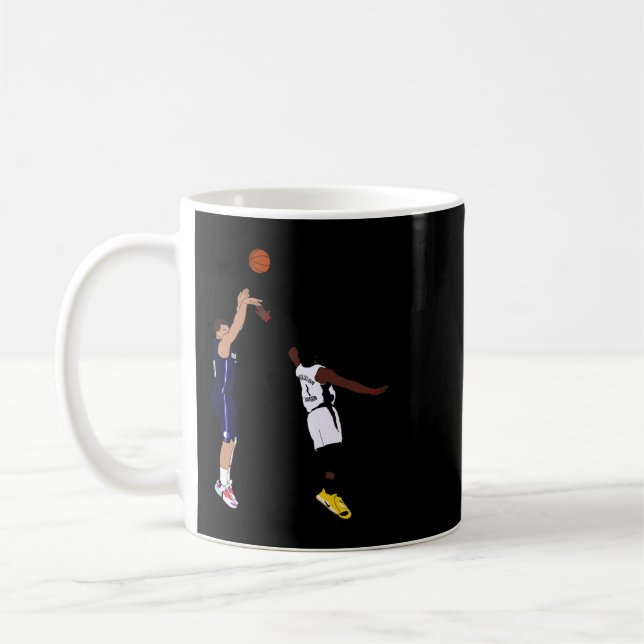 Caneca De Café Vencedor do Jogo Luka Doncic no Clipp de Los Angel (Esquerda)