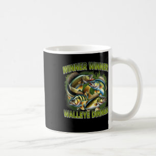 Caneca De Café Vencedor Vencedor Jantar de Walleye Engraçado Pesc