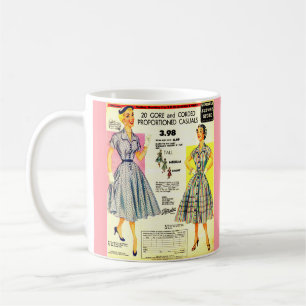 Caneca De Café Venda de roupas na loja de metrô Gimbels 1953