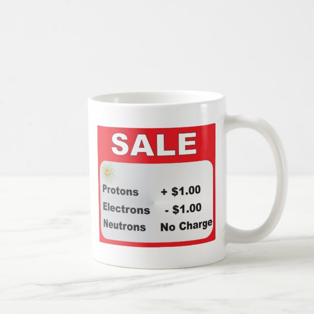 Caneca De Café venda dos nêutrons dos elétrons dos protão (Direita)