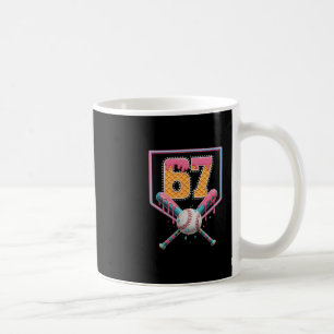Caneca De Café Venda Drip Número 67 Diversão Seis Sete 6 7 Design