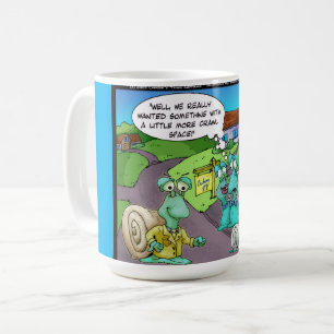 Caneca De Café Vendas de imóveis de caracol presentes engraçados 