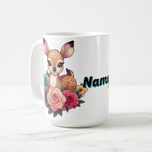 Caneca De Café Vendedor de Bebês Personalizado com Rosas