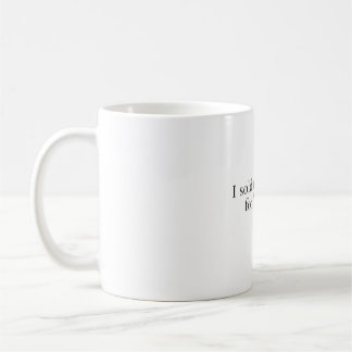 Caneca De Café Vendi Meus Sentimentos por Liquidez Minimalista En