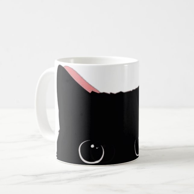 Caneca De Café Vendo você, Cat Coffee Mug (Frente Esquerda)