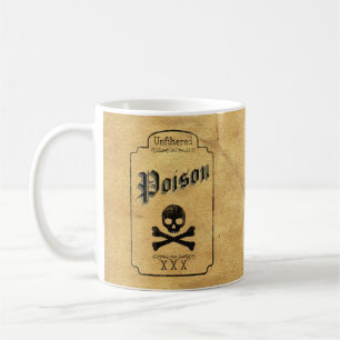Caneca De Café Veneno não filtrado - Humor Gótico Escuro