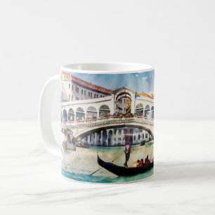 Caneca De Café VENEZA, Italia - arte bonita da terra/aguarela/