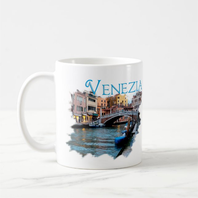 Caneca De Café Venezia, Itália: Ao longo do Canal (Esquerda)