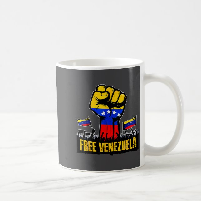 Caneca De Café Venezuela Flag Venezuela Libre 2026  (Direita)