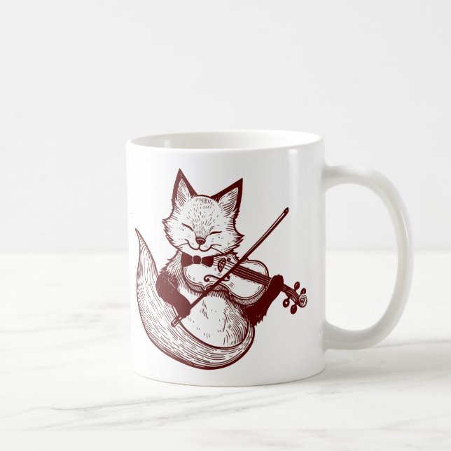 Caneca De Café Venha Depender ~ Sintonize Minha Raposa De Cobre D (Direita)