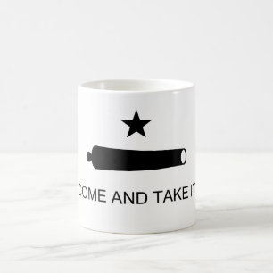 Caneca De Café Venha e pegue na batalha Texas Flag Gonzales