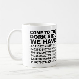 Caneca De Café Venha Para o Lado Dork Sombrio Temos Pi 3.14 Canec