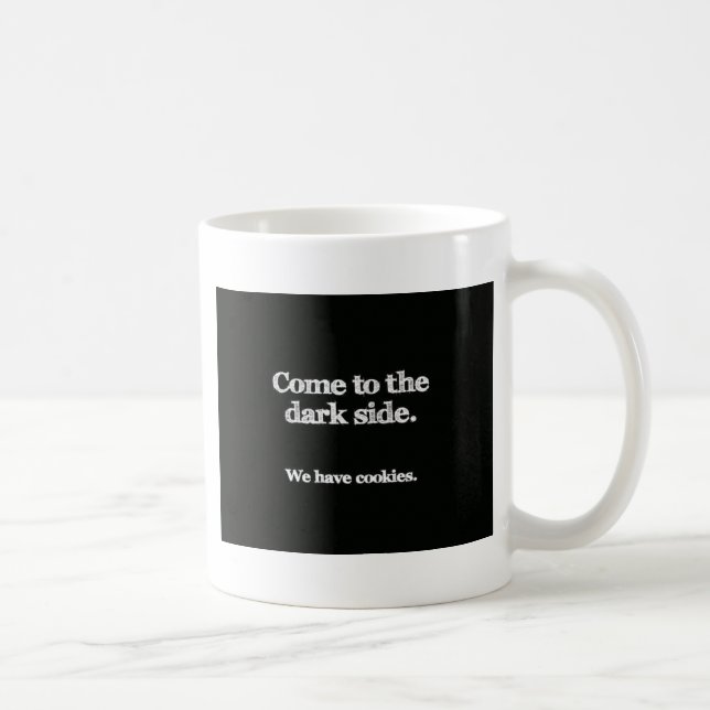 Caneca De Café Venha Para O Lado Escuro (Direita)