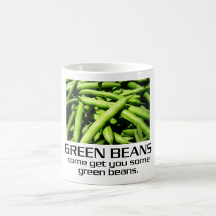 Caneca De Café Venha Te Trazer Um Feijão Verde.