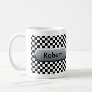 Caneca De Café Ventilador de corrida personalizado com sinalizado