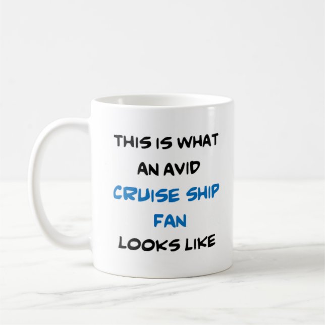 Caneca De Café ventilador do navio de cruzeiro, ávido (Esquerda)