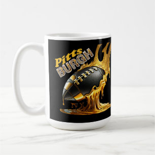 Caneca De Café Ventiladores de futebol de Pittsburgh - Molten Ste
