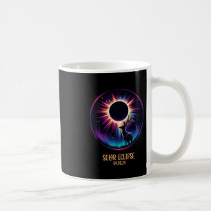 Caneca De Café Ver Totalidade abril 2024 Astronomy Deer Hunt Sol