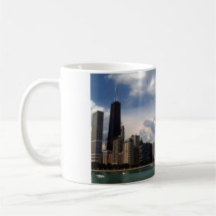Caneca De Café Verão do Lago Michigan da skyline de Chicago